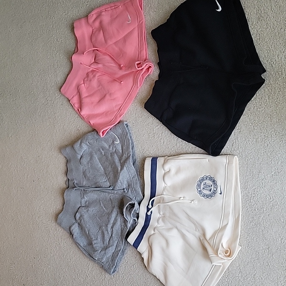 4 pairs of Nike Sportswear Phoenix Fleece Women's High-Waisted Loose Shorts